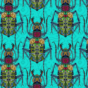 flower beetle turquoise