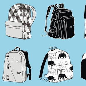 Backpacks for my blue eyed boy...