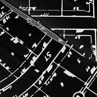 Neighborhood Plat Map in Black