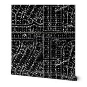 Neighborhood Plat Map in Black