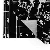 Neighborhood Plat Map in Black