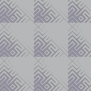 Grey Zones Triangle Plaid in Purple © 2009 Gingezel Inc.