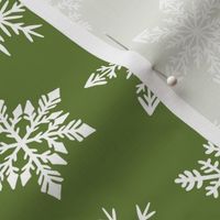 snowflakes - bright green