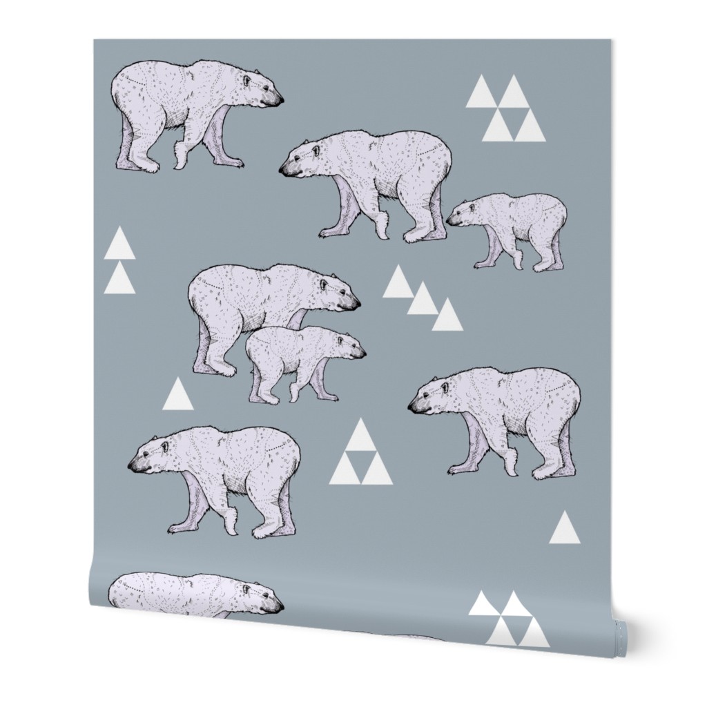 Purple Polar Bears and Triangles