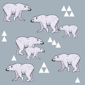 Purple Polar Bears and Triangles