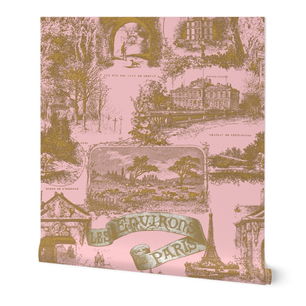 Les Environs de Paris ~ Toile de Jouy ~ Gilt and Dauphine