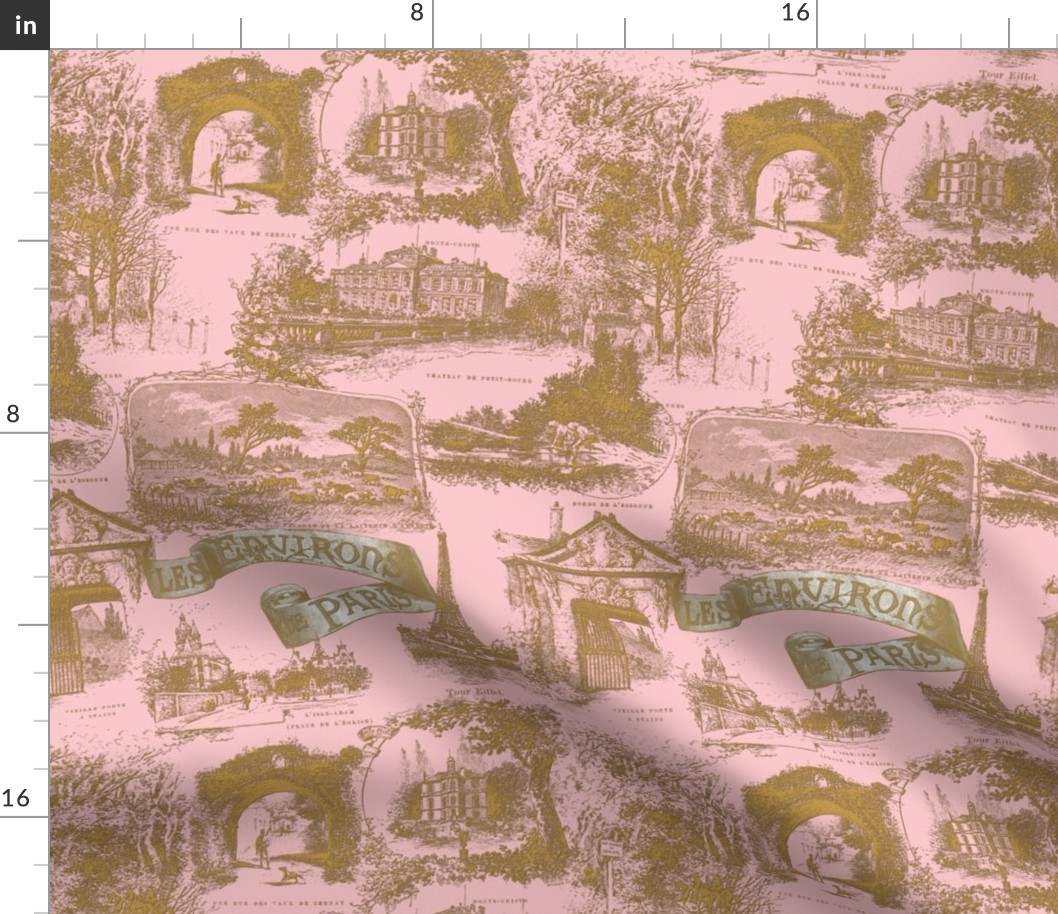 Les Environs de Paris ~ Toile de Jouy ~ Gilt and Dauphine