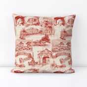 Les Environs de Paris ~ Toile de Jouy ~ Turkey Red ~ Linen Luxe