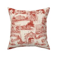 Les Environs de Paris ~ Toile de Jouy ~ Turkey Red ~ Linen Luxe