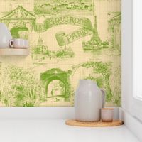 Les Environs de Paris ~ Toile de Jouy ~ Bracken on Trianon Cream ~ Linen Luxe
