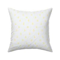 Sailor Anchors Yellow&Navy on White