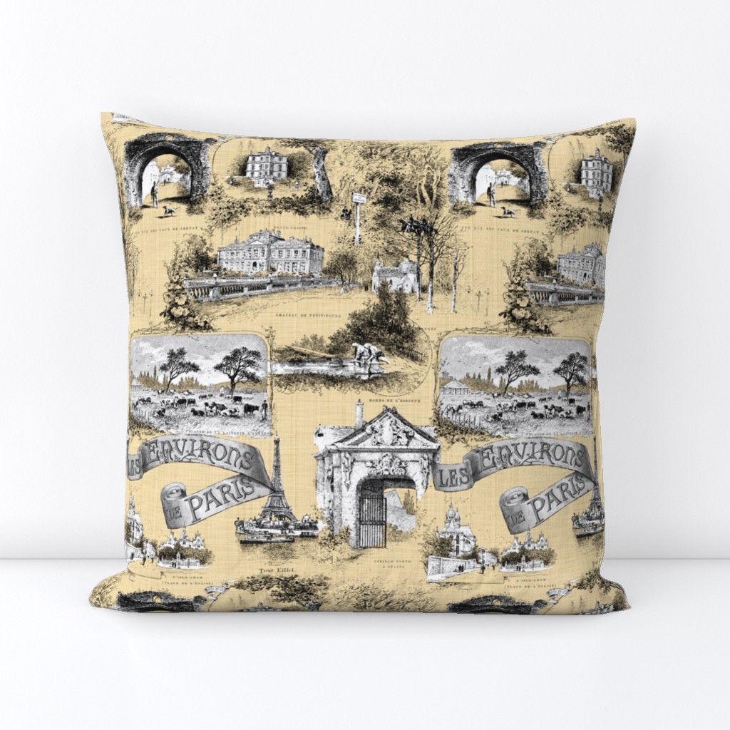 Les Environs de Paris ~ Toile de Jouy ~ Trianon Cream ~ Linen Luxe