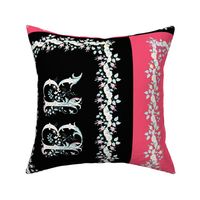 B R Monogram Pillows