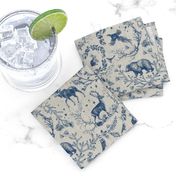 Winter  Woodland Toile (navy) MED 