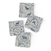 Winter  Woodland Toile (navy) MED 