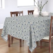 Winter  Woodland Toile (navy) MED 