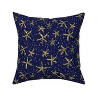 (NOW LARGER) Sparkly stars on navy blue by Su_G_©SuSchaefer