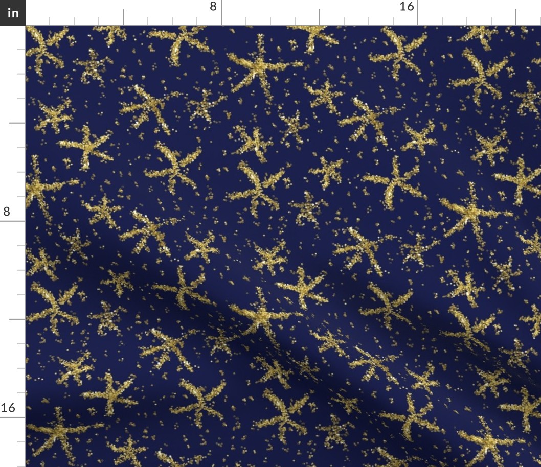 (NOW LARGER) Sparkly stars on navy blue by Su_G_©SuSchaefer