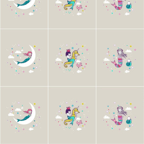 Mermaid Panels (Candy) SMALL 