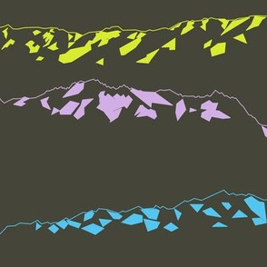 Geometric Coloured Mountain Ranges