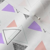 geo triangles // purple,pink,mint