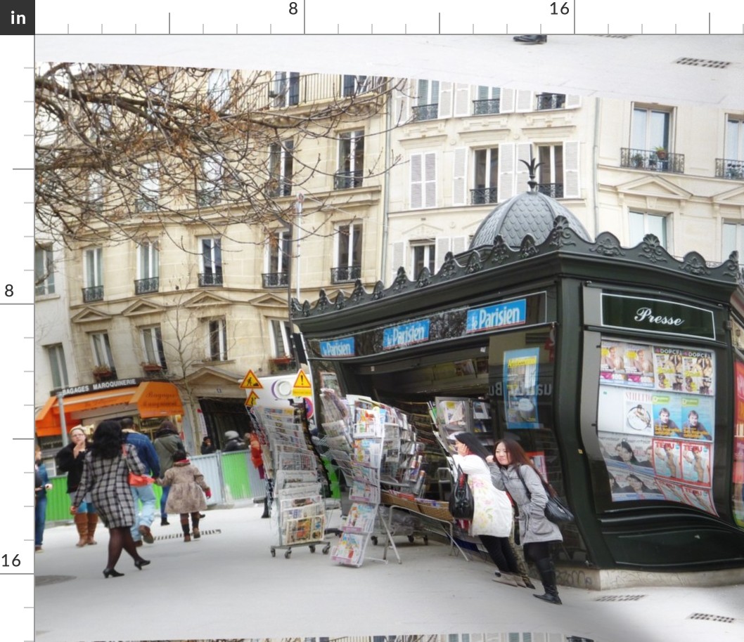 News Kiosk, Paris Fabric | Spoonflower