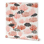 coral reef // kids summer ocean nautical coral ocean fish 