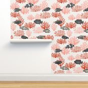 coral reef // kids summer ocean nautical coral ocean fish 