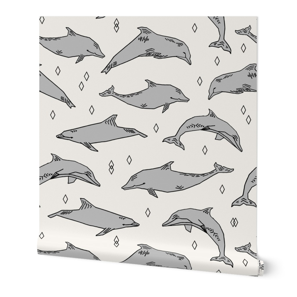 dolphin //  ocean water kids nautical summer ocean 