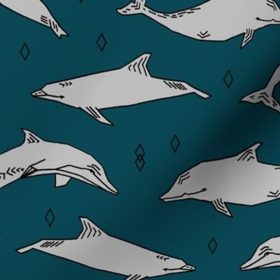 dolphin // kids animals ocean water animals whales nautical summer