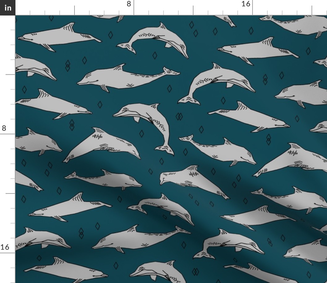 dolphin // kids animals ocean water animals whales nautical summer