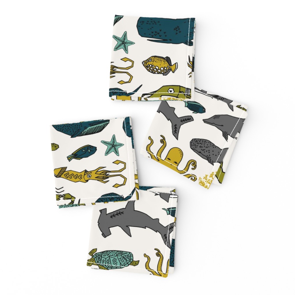 ocean // kids ocean nautical summer fish whale octopus kids crabs