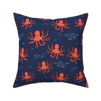 octopus // kids ocean nautical summer fish 