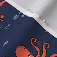 octopus // kids ocean nautical summer fish 