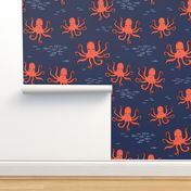 octopus // kids ocean nautical summer fish 