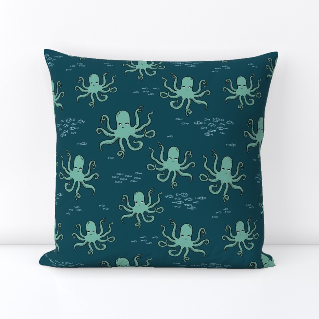 octopus // ocean fish kids nautical ocean kids 