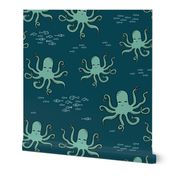 octopus // ocean fish kids nautical ocean kids 