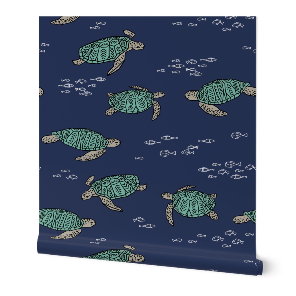 sea turtles // florida caribbean ocean water reptile kids baby 