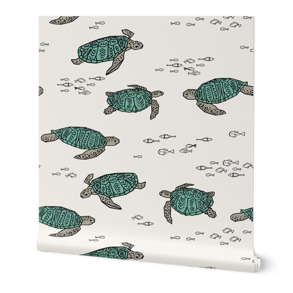 sea turtles // ocean nautical summer kids turtles reptiles