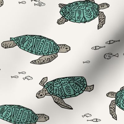 sea turtles // ocean nautical summer kids turtles reptiles