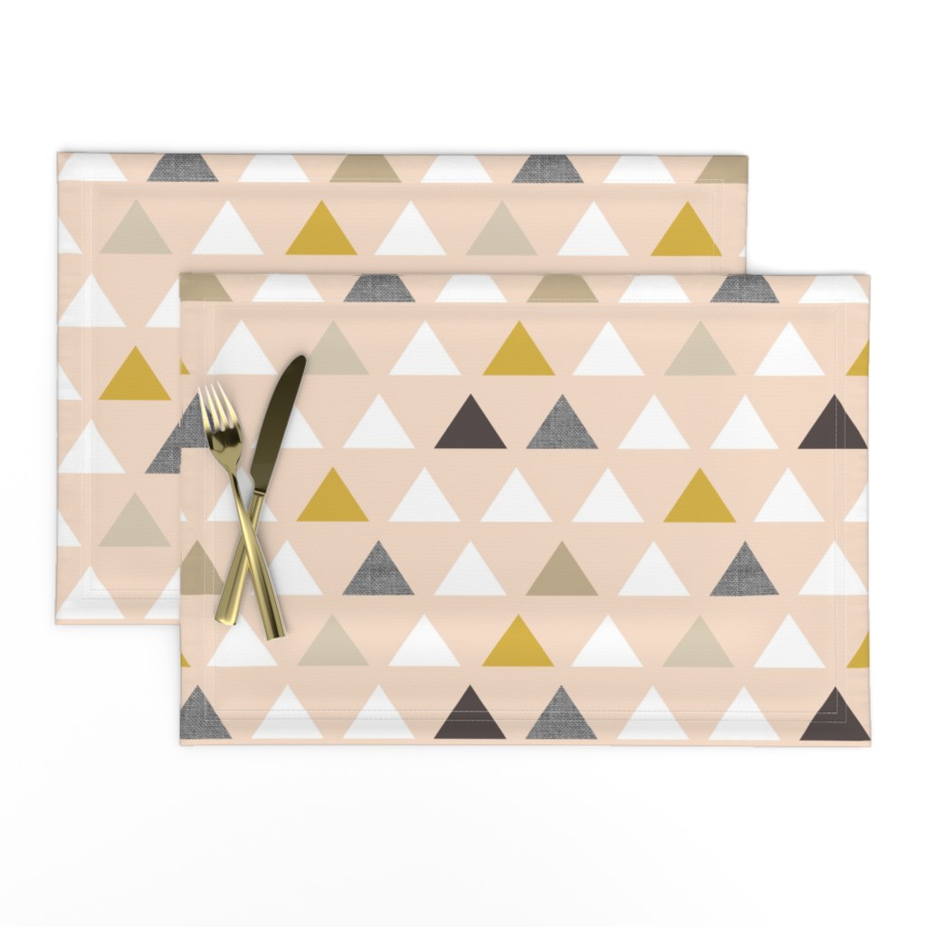 Gold Blush Triangles