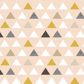 Gold Blush Triangles