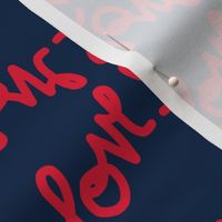 Navy Love in Red-small/Scroll