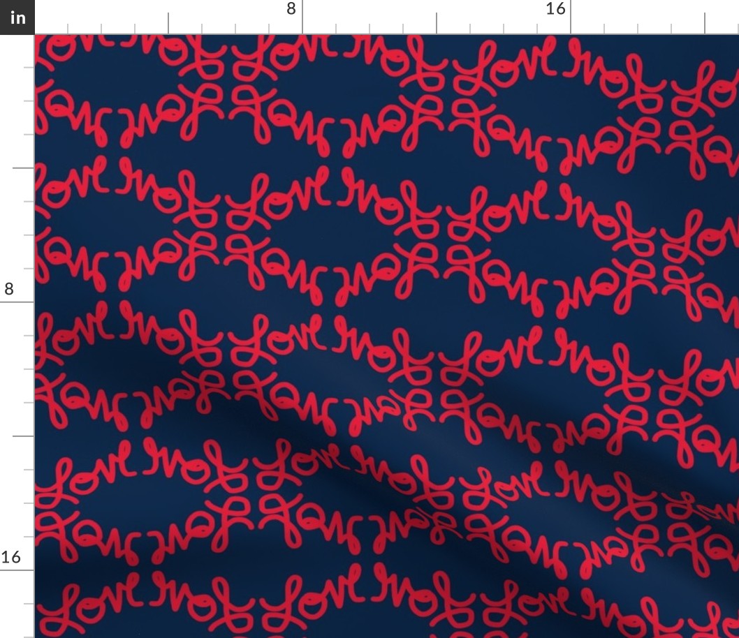 Navy Love in Red-small/Scroll