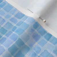 double watercolor squares in blue