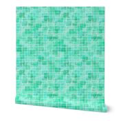 double watercolor squares in teal green