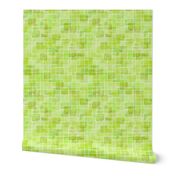 double watercolor squares in spring green