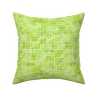 double watercolor squares in spring green