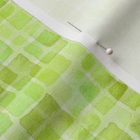 double watercolor squares in spring green