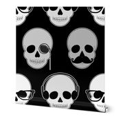 Hipster Skulls Pattern